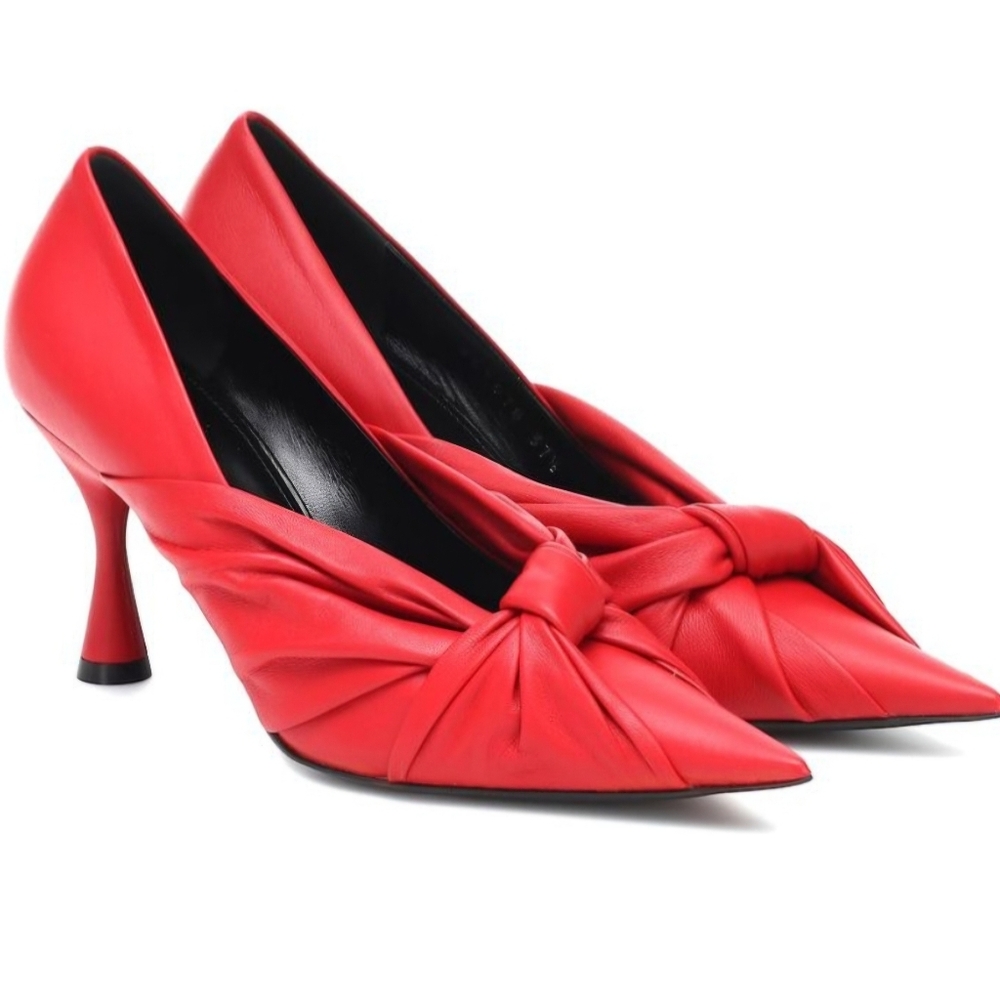 Balenciaga Red Leather Heels Size 39